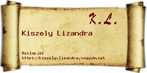 Kiszely Lizandra névjegykártya